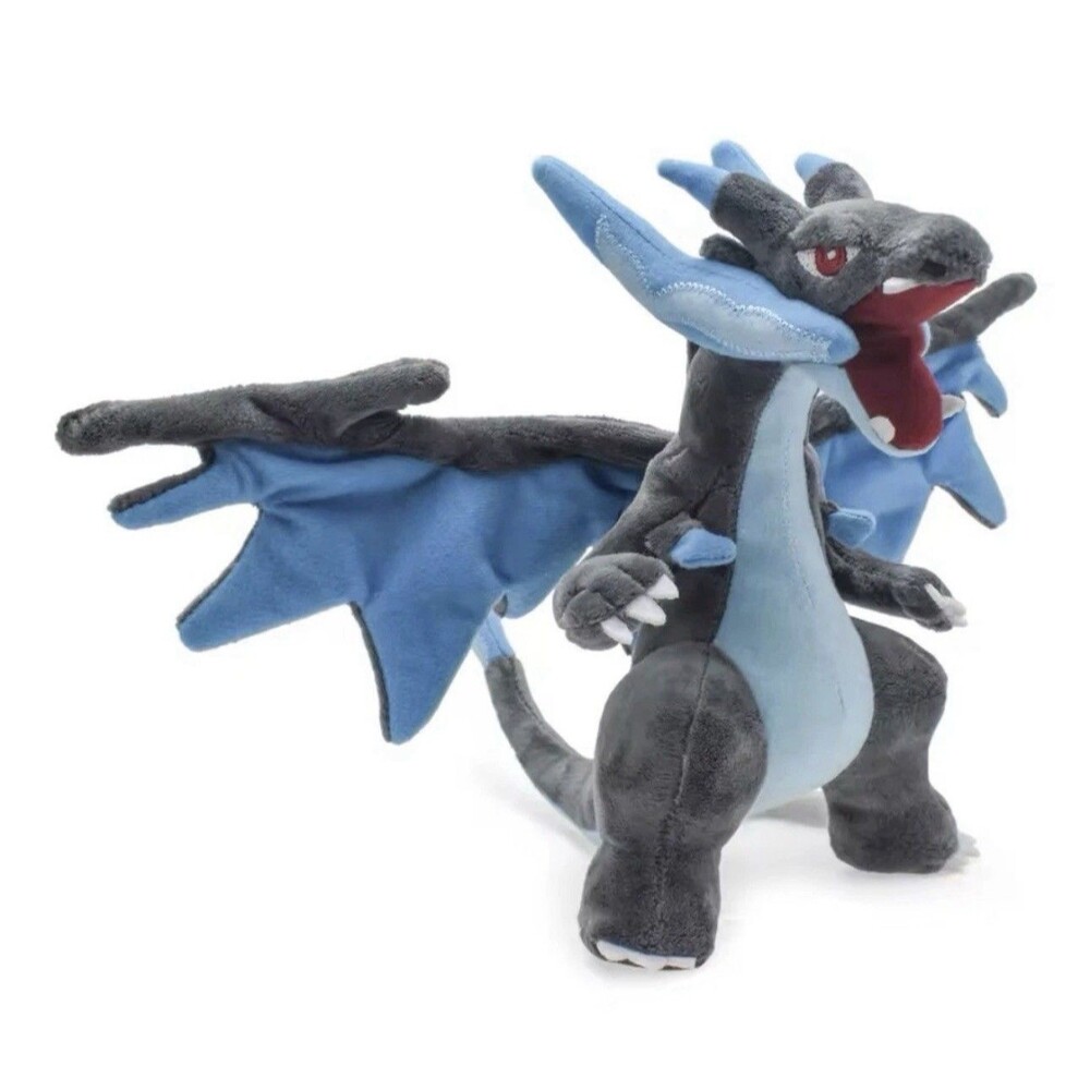 Pokémon Mega Charizard X Plush Toys Mega Charizard Evolution 9”